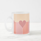 Mokken voor aangepaste monogram hartpatroon (Links)