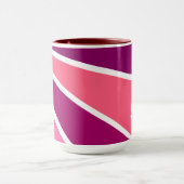 Mokken voor aangepaste monogram kleurrijke stralen (Midden)