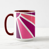 Mokken voor aangepaste monogram kleurrijke stralen (Links)