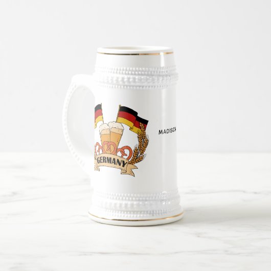 Mokken voor de Duitse biernaam (Voorkant links)