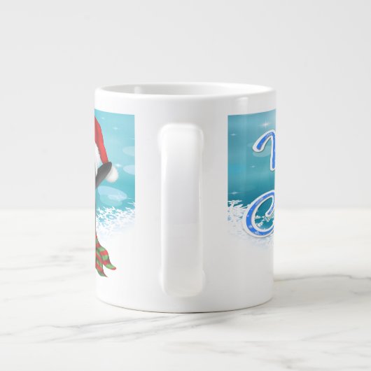 Mokken voor de kerstpenguin Merry (Achterkant)