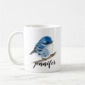 Mokken voor gepersonaliseerde blauw-warbler-vogels (Links)