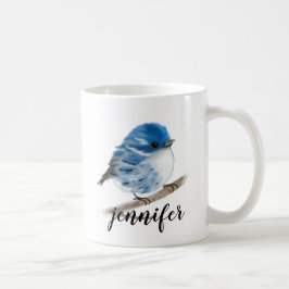 Mokken voor gepersonaliseerde blauw-warbler-vogels