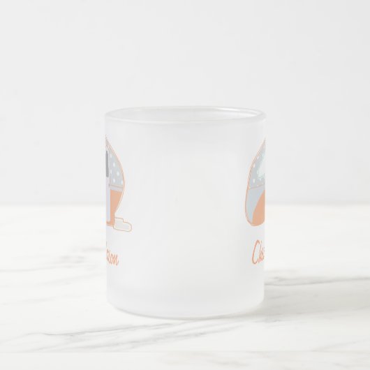 Mokken voor gepersonaliseerde Retro Caravan Art (Center)