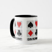 Mokken voor Gin Rummy Player - kies stijl en kleur (Voorkant links)
