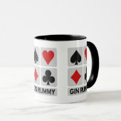 Mokken voor Gin Rummy Player - kies stijl en kleur (Voorkant rechts)