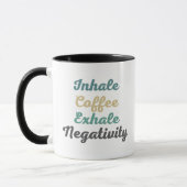 Mokken voor inhalatiecoffee Exhale negativiteit en (Links)