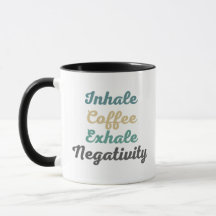 Mokken voor inhalatiecoffee Exhale negativiteit en
