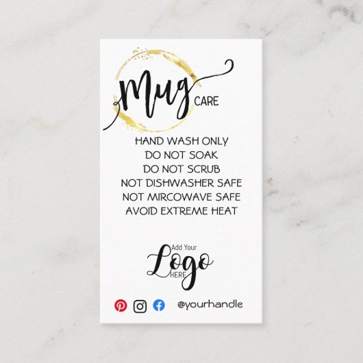 mokken voor kleine bedrijfskaarten voor decoders v visitekaartje (Voorkant)