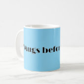 "Mokken voor knuffels." Koffiemok (Voorkant links)