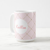 Mokken voor roze en goudprinses (Voorkant links)