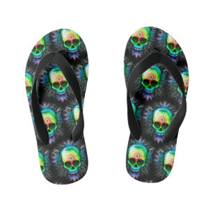 Mokken voor schedelpsychedelic Trippy Explosion Kinder Teenslippers