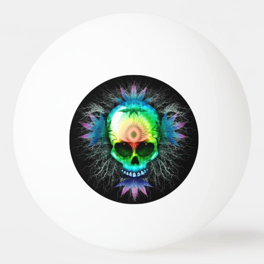 Mokken voor schedelpsychedelic Trippy Explosion Pingpongbal (Voorkant)