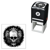 Mokken voor schedelpsychedelic Trippy Explosion Zelfinktende Stempel (In situ)