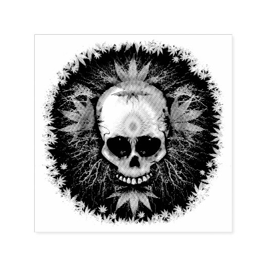 Mokken voor schedelpsychedelic Trippy Explosion Zelfinktende Stempel (Design)