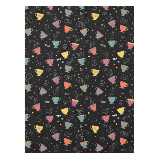 Mokken voor warme stoomthee, winterhete kopjes the tafelkleed (Voorkant)