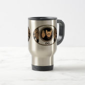 Mokken Wolf Native Art Travel Mugs (Voorkant rechts)