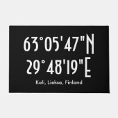 Mökkikoordinaatit ovimatto deurmat (Voorkant)