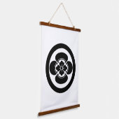 Mokko in cirkel hangend wandkleed (Gebogen)