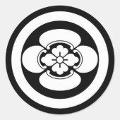 Mokko in cirkel ronde sticker (Voorkant)