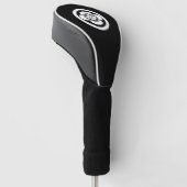 Mokko in een cirkel golfheadcover (Schuin)