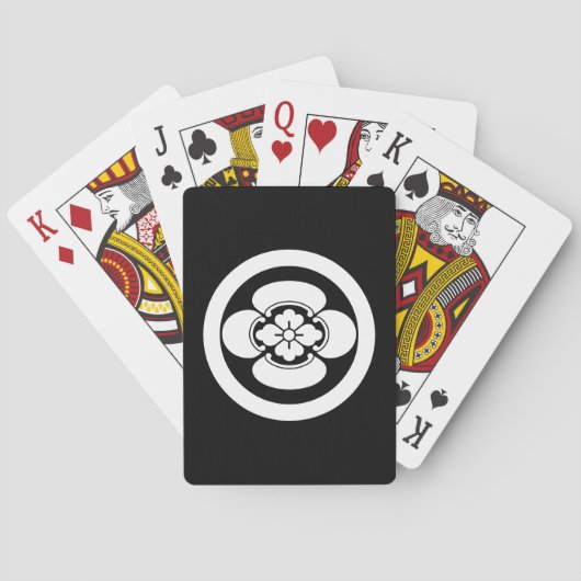 Mokko in een cirkel spelend kaarten (Achterkant)
