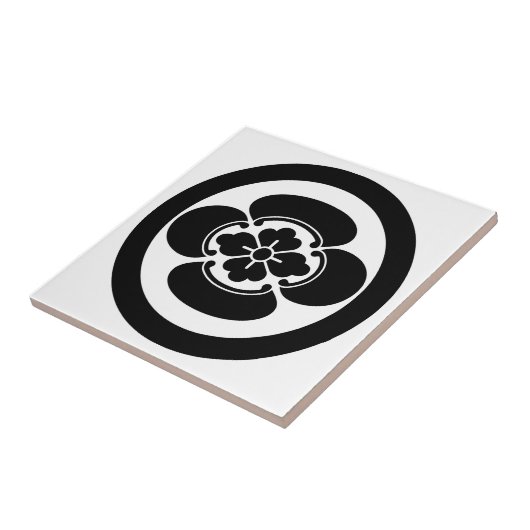 Mokko in een cirkel tegeltje (Zijkant)