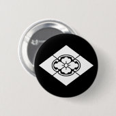 Mokko in ruitvorm ronde button 5,7 cm (Voorkant /achterkant)