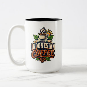 Mokkop met Indonesische Koffie Vintage Tweekleur Tweekleurige Koffiemok