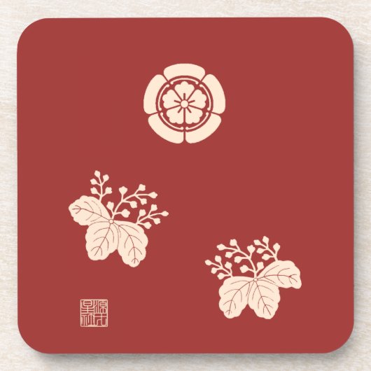 Mokkoukirimonhirasya-Jinbaori Bier Onderzetter (Voorkant)