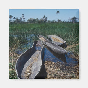 Mokoro's Okavango Delta in Botswana Magneet