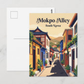 Mokpo Oude Stad Steeg District Zuid-Korea Briefkaart (Voorkant / Achterkant)