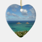 Moks voor de kust van Lanikai Keramisch Ornament (Rechts)