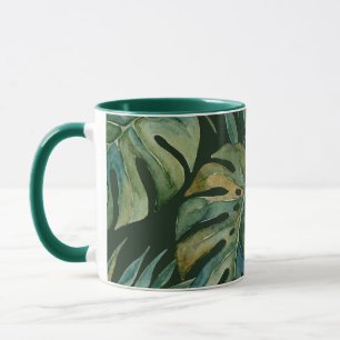Moku Eiland Hawaiaanse Aquarel Monstera- Groen Mok