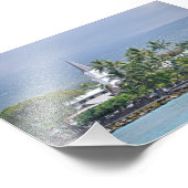 Mokuaikaua kerk, Hulihee paleis, Kailua-Kona, HI Foto Afdruk (Hoek)