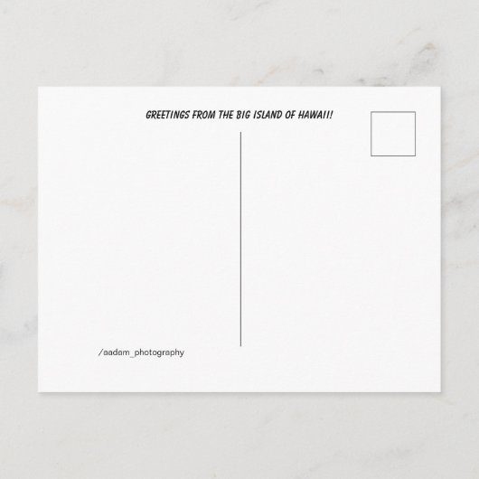 Mokuaikaua kerk op het grote eiland Kailua Kona Briefkaart (Achterkant)