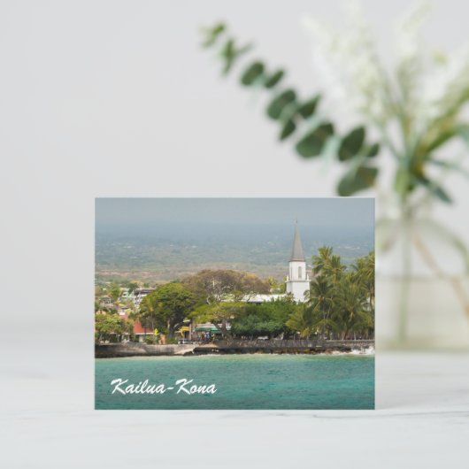 Mokuaikaua kerk op het grote eiland Kailua Kona Briefkaart (Staand voorkant)