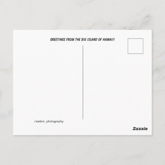 Mokuaikaua kerk op het grote eiland Kailua Kona Briefkaart (Achterkant)