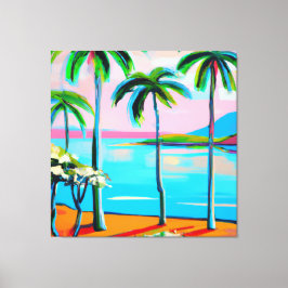 Mokuauia (geiteneiland) uitzicht Oahu art Canvas Afdruk