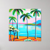 Mokuauia (geiteneiland) uitzicht Oahu art Canvas Afdruk (Voorkant)