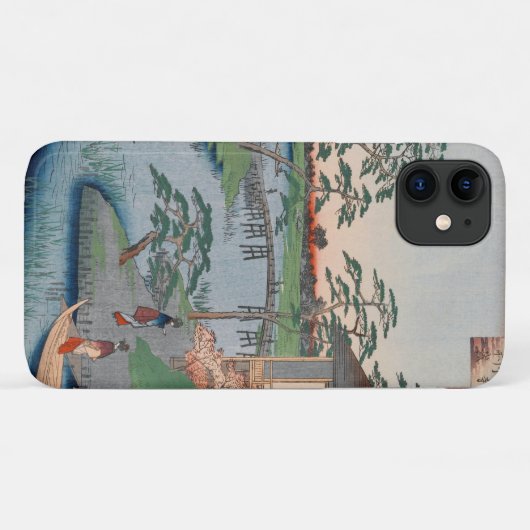 Mokuboji Temple  Ukiyo-e Japanse kunst Case-Mate iPhone Case (Achterkant (horizontaal))