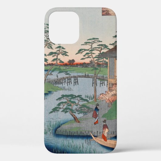 Mokuboji Temple  Ukiyo-e Japanse kunst Case-Mate iPhone Case (Achterkant)