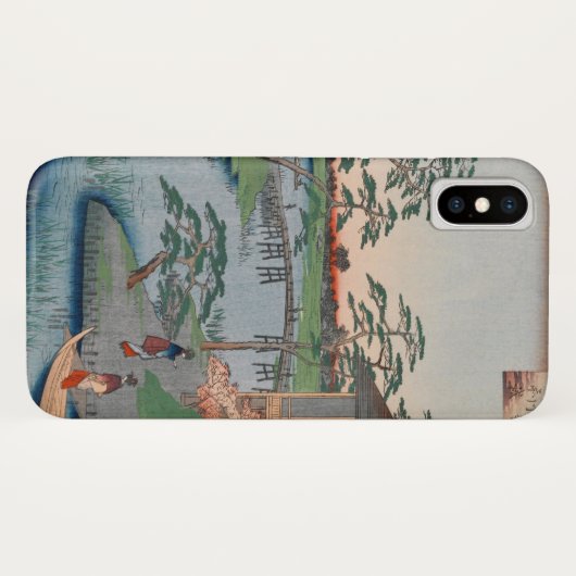 Mokuboji Temple  Ukiyo-e Japanse kunst Case-Mate iPhone Case (Achterkant (horizontaal))