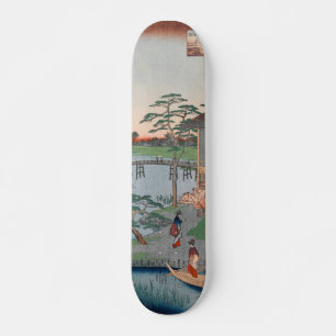 Mokuboji Temple Ukiyo-e Japanse kunst Persoonlijk Skateboard