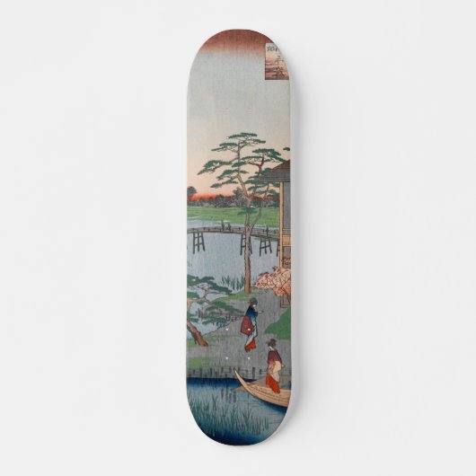 Mokuboji Temple  Ukiyo-e Japanse kunst Persoonlijk Skateboard (Voorkant)
