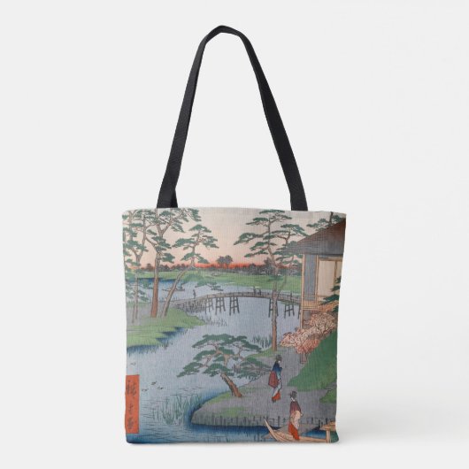 Mokuboji Temple  Ukiyo-e Japanse kunst Tote Bag (Achterkant)