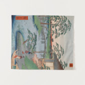 Mokuboji Temple  Ukiyo-e Japanse kunst Wandkleed (Voorkant (horizontaal))