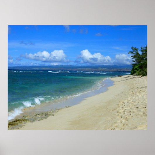 Mokuleia Beach, Hawaii Poster (Voorkant)