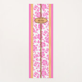 Mokuleia Hawaiian Hibiscus Monogram Surfboard Yogamat (Voorkant)