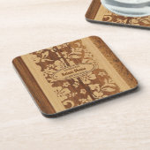 Mokuleia Surfboard  Tiki Bar Onderzetters (Linkerzijde)